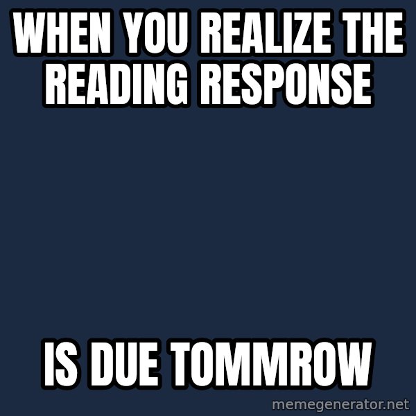 Grumpy Cat  meme: When you realize the reAding response / Is dUe tommRow