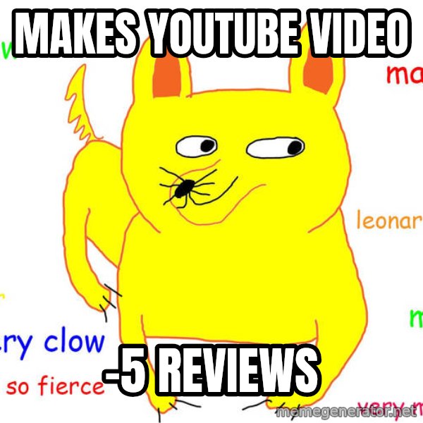 Forever Alone meme: Makes youtube Video / -5 reviews