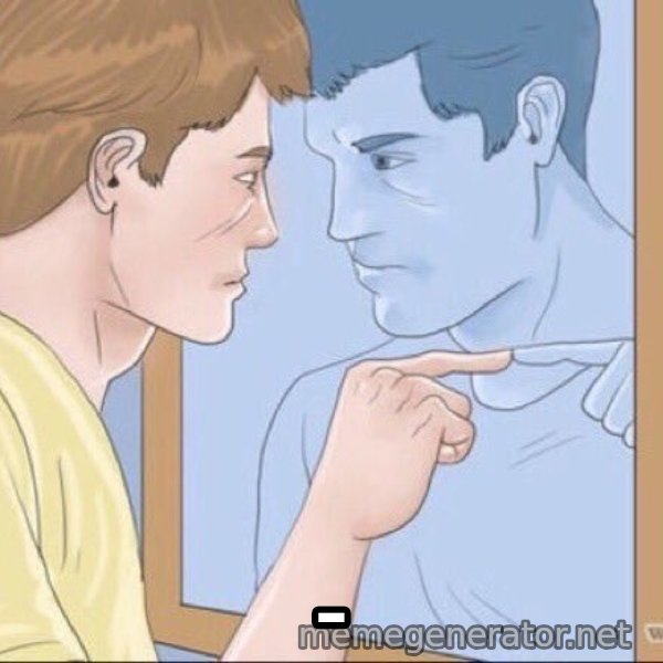 Mirror Pep Talk meme: _