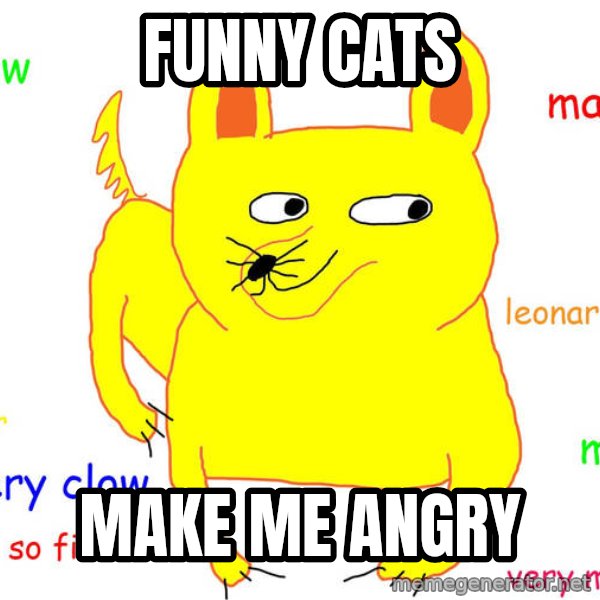 Grumpy Cat  meme: funny cats / make me angry