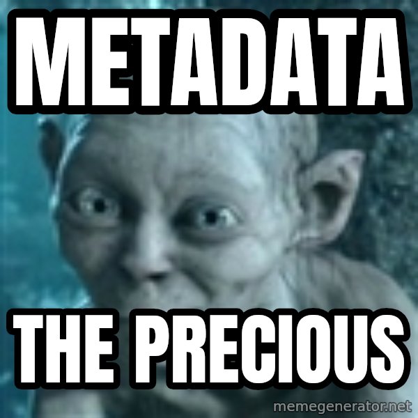 SmeagolS Precious meme: Metadata / the precious
