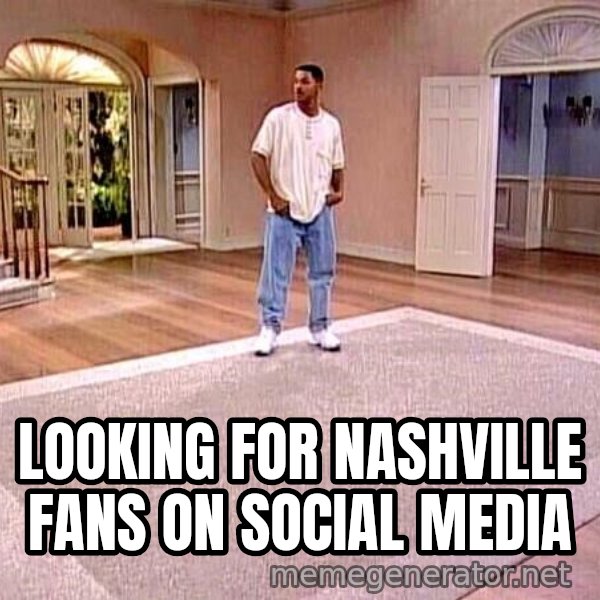 Will Smith Empty House meme: Looking for Nashville fans on social media