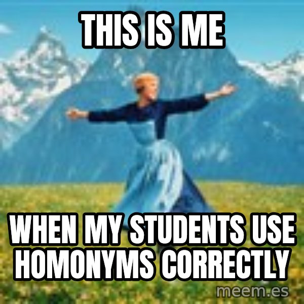 Julie Andrews Sound of Music meme football  meme: this is me / when my students use homonyms correctly