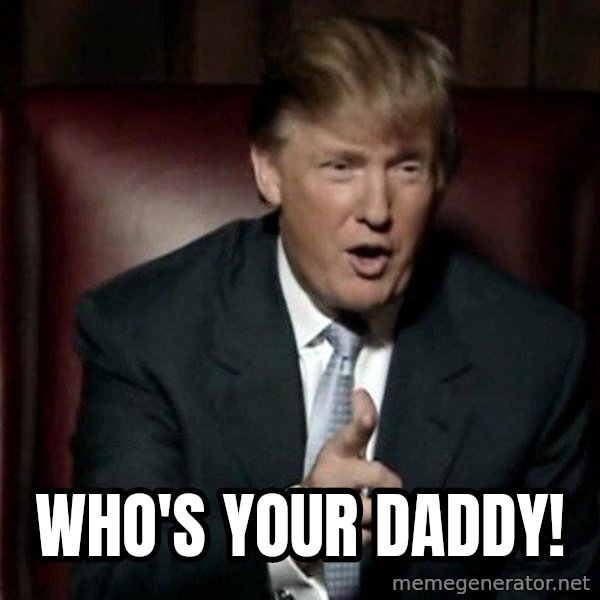 Donald Trump meme: Who's your daddy!