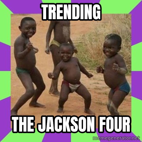 african kids dancing meme: Trending / The Jackson Four