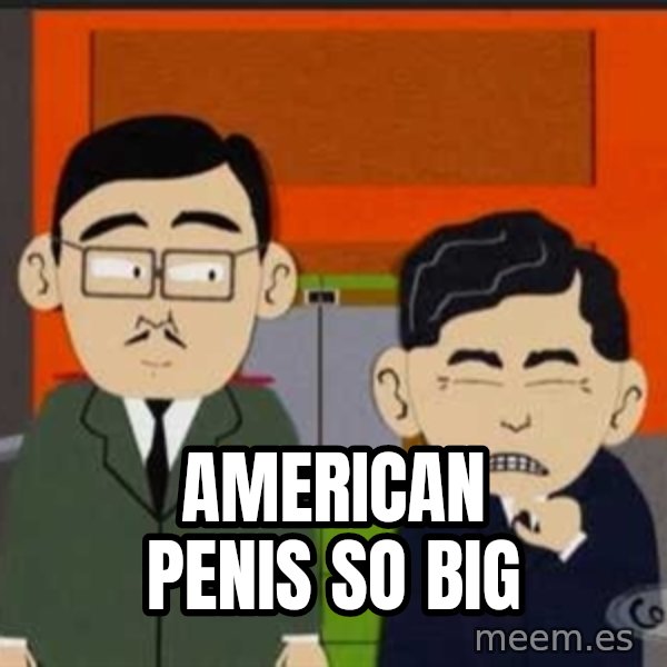 South Park So Small meme: American penis so big