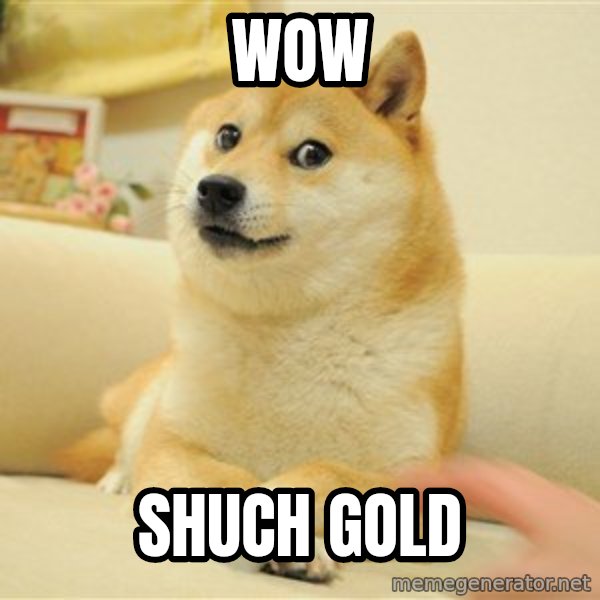 so doge meme: wow / shuch gold