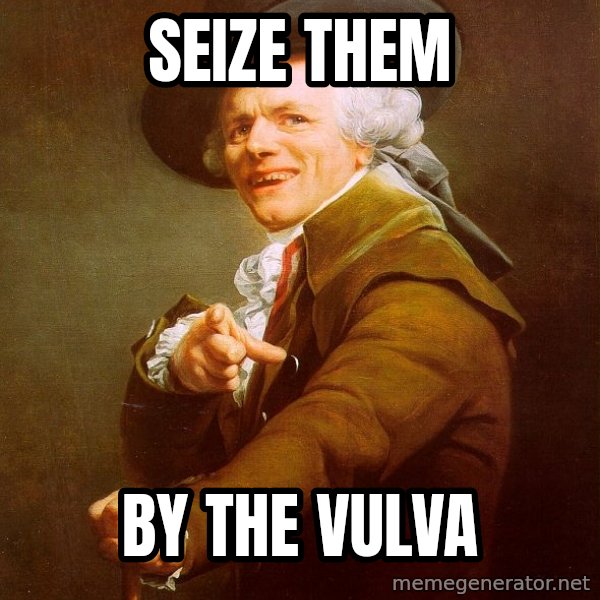 Joseph Ducreux meme: seize them / by the vulva