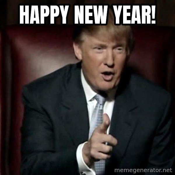Donald Trump meme: Happy New Year!