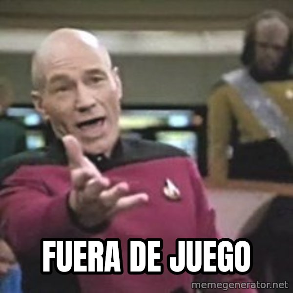 Captain Picard meme: fuera de juego