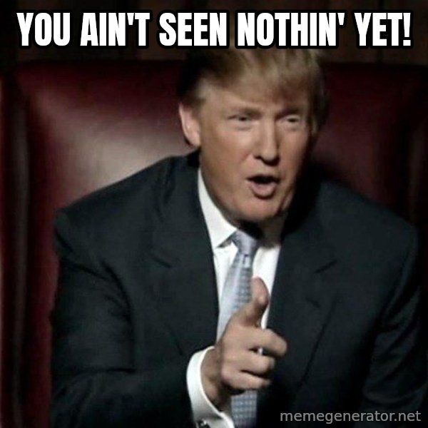 Donald Trump meme: You ain't seen nothin' yet!