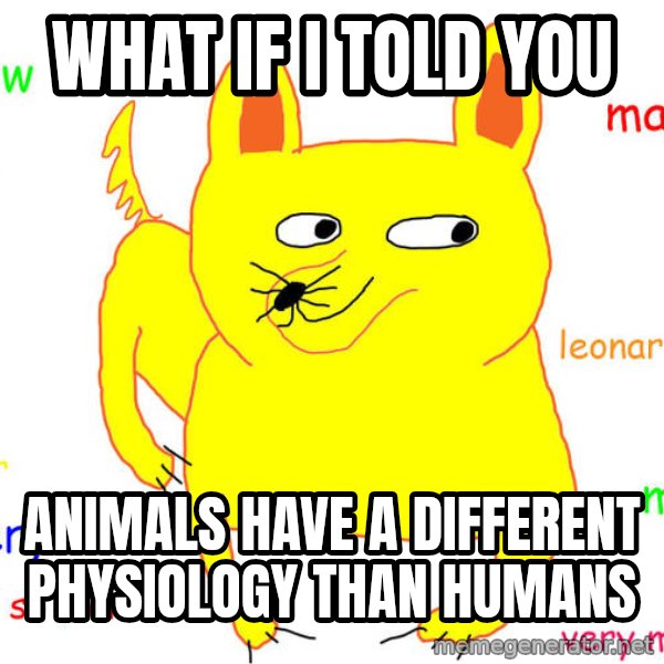 What If I Told You meme: What if i told you / animals have a different physiology than humans