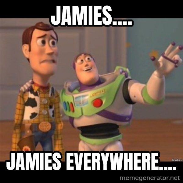 Buzz lightyear meme fixd meme: Jamies.... / Jamies everywhere....