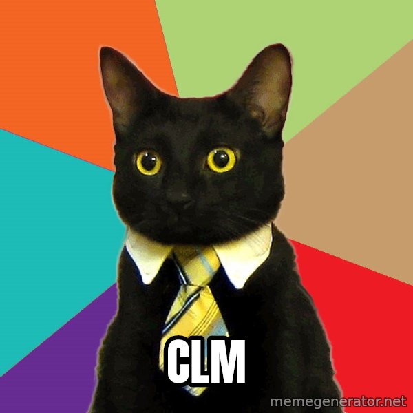 Business Cat meme: CLM