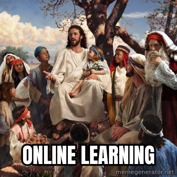 storytime jesus meme: online learning