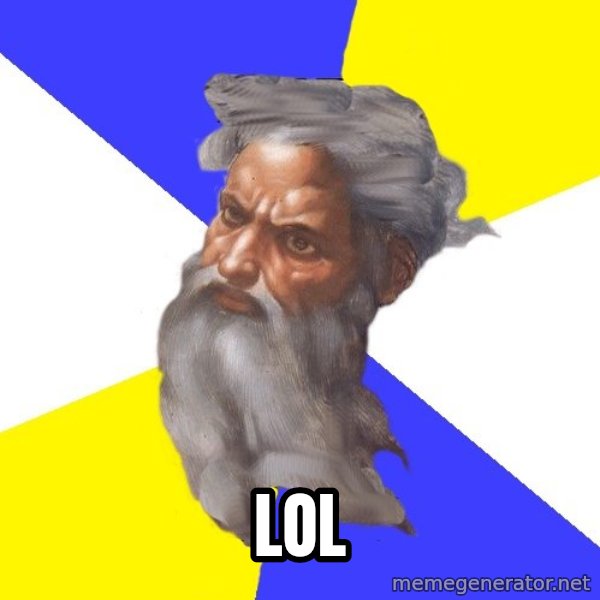 God meme: LOL