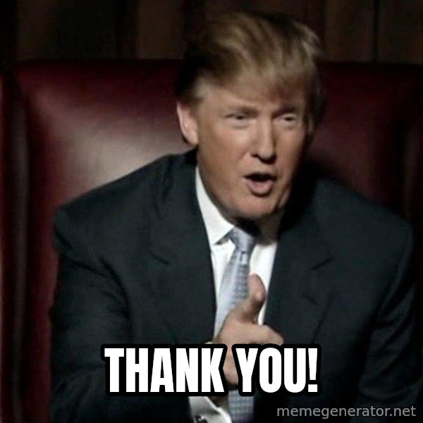 Donald Trump meme: Thank you!
