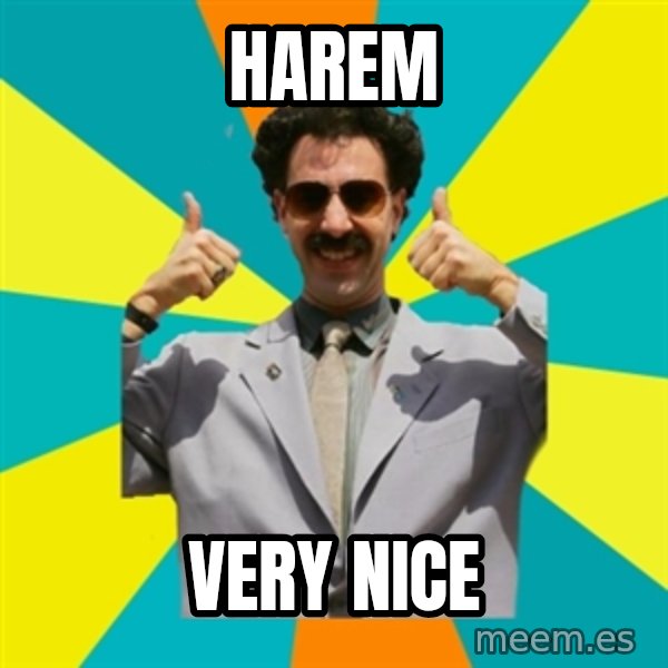 Borat Meme meme: Harem / Very nice
