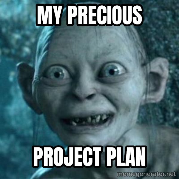 My Precious Gollum meme: My precious / Project Plan
