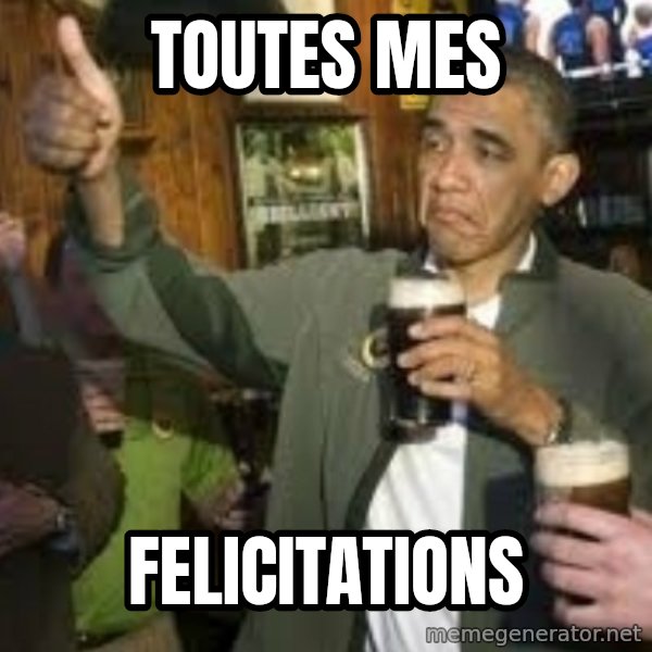 obama beer meme: Toutes mes / Felicitations