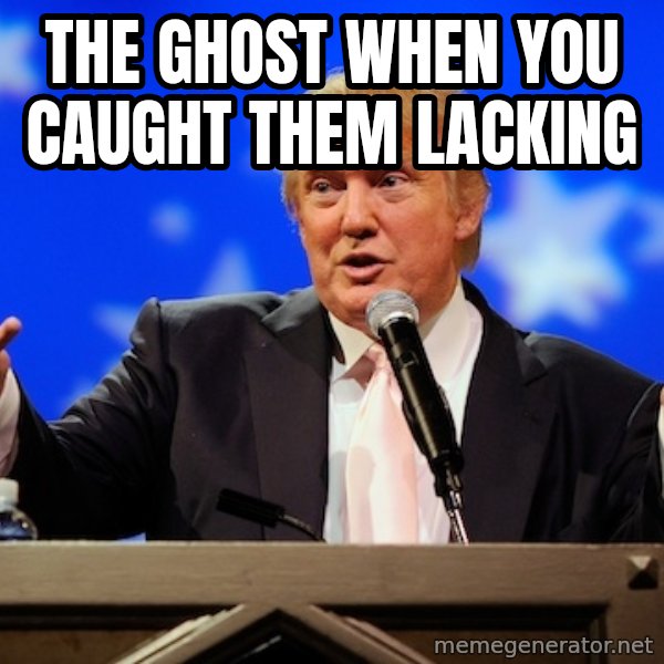 Annoying Facebook Girl meme: The ghost when you caught them lacking