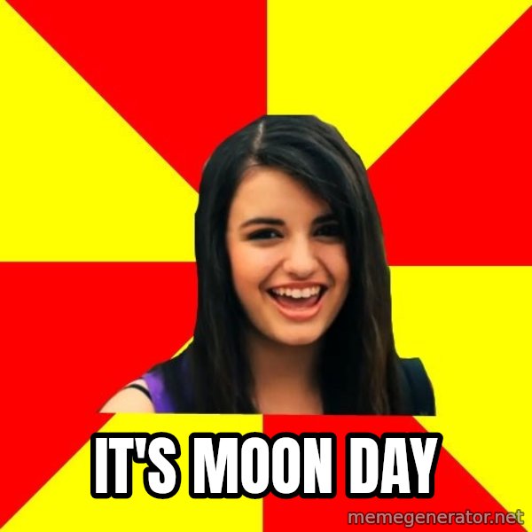 Rebecca Black Meme meme: It's moon day