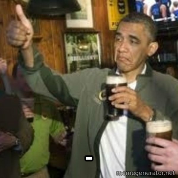 obama beer meme: -