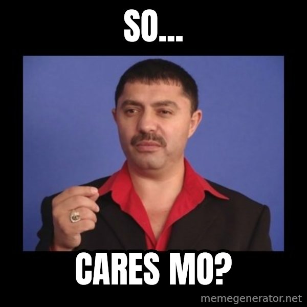 Manelistul Nicolae Guta meme: So... / cares mo?