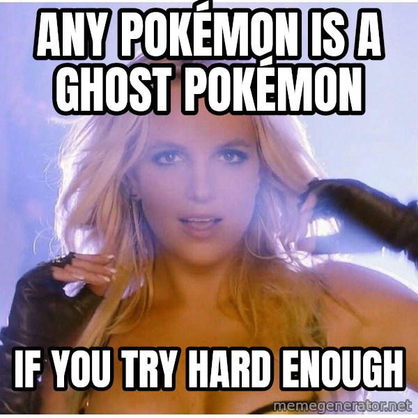 Professor Oak meme: Any Pokémon is a Ghost Pokémon / If you try hard enough