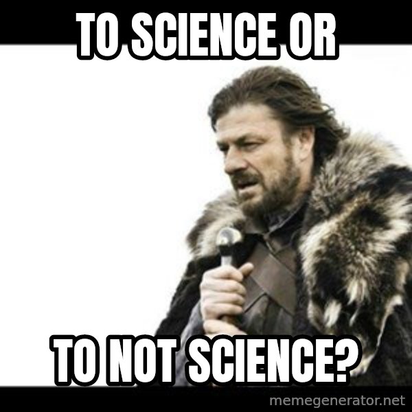 Winter is Coming meme: To science or / to not science?