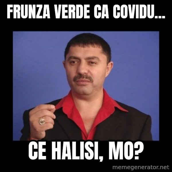 Manelistul Nicolae Guta meme: Frunza verde ca covidu... / Ce halisi, mo?