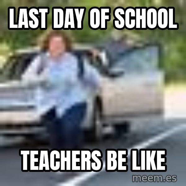 Melissa Mccarthy Running Away meme: last day of school / teachers be like