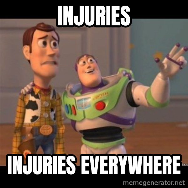Buzz lightyear meme fixd meme: Injuries / Injuries everywhere