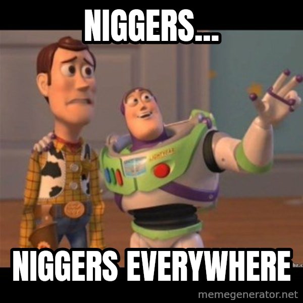 Buzz lightyear meme fixd meme: niggers... / niggers everywhere