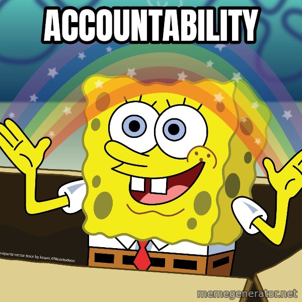 spongebob rainbow meme: Accountability