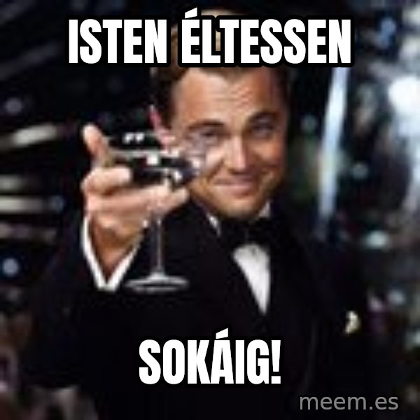 Di Caprio Drink meme: Isten éltessen / sokáig!