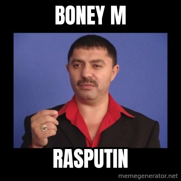 Manelistul Nicolae Guta meme: Boney M / Rasputin