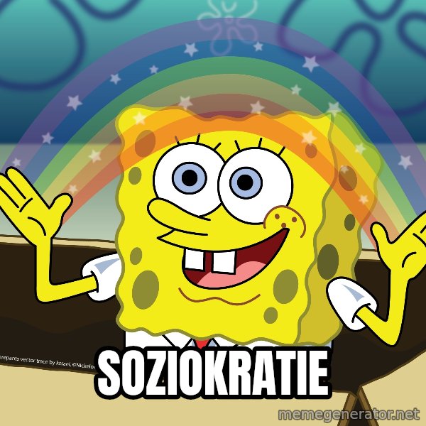 spongebob rainbow meme: SOZIOKRATIE
