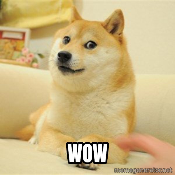 so doge meme: WOW