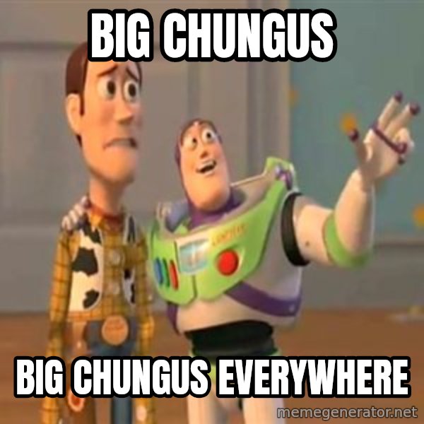 X, X Everywhere  meme: Big Chungus / Big Chungus everywhere