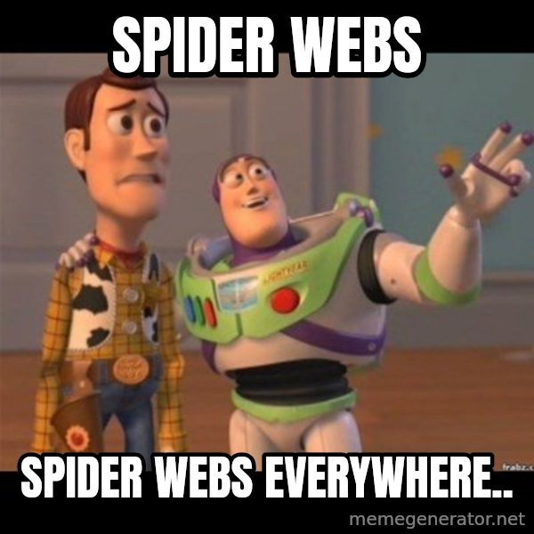 Buzz lightyear meme fixd meme: Spider webs / Spider webs everywhere..