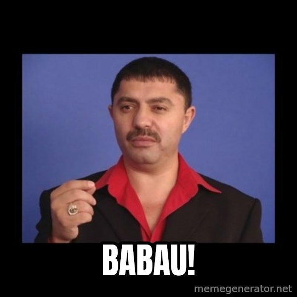 Manelistul Nicolae Guta meme: Babau!
