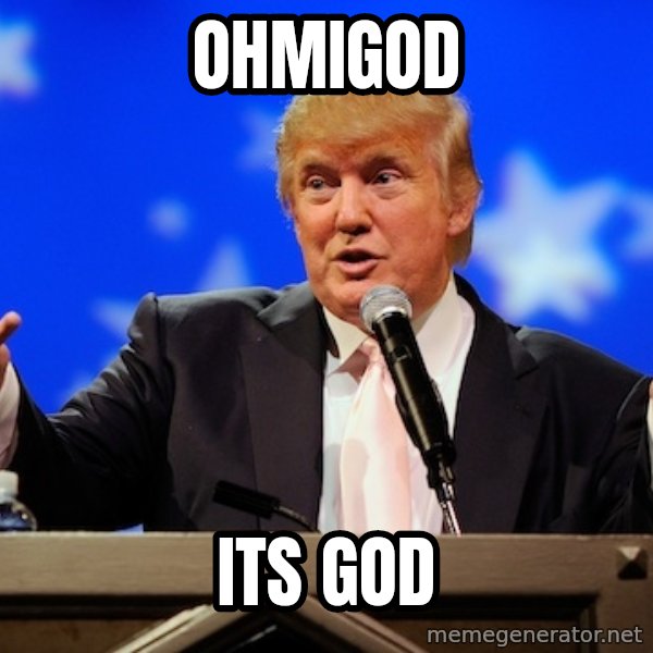 Annoying Facebook Girl meme: ohmigod / its god