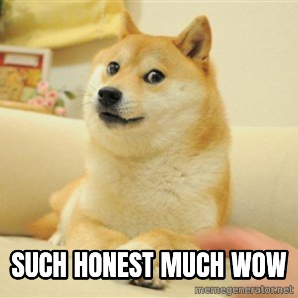 so doge meme: Such honest much wow