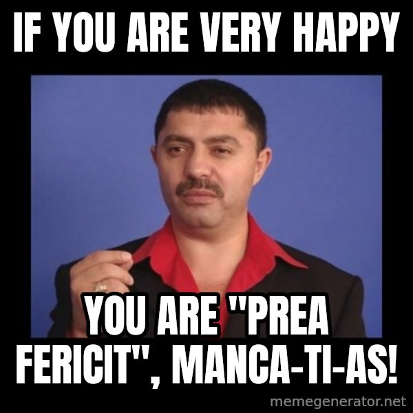 Manelistul Nicolae Guta meme: If you are very happy / You are "prea fericit", manca-ti-as!