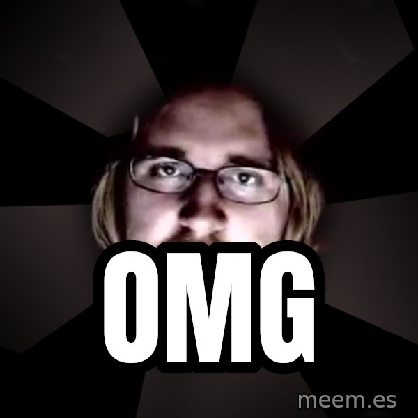 typical atheist meme: OMG