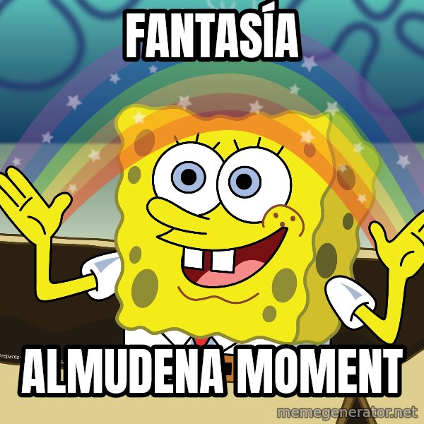 spongebob rainbow meme: fantasía / Almudena Moment
