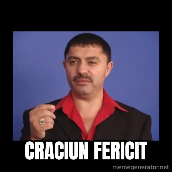 Manelistul Nicolae Guta meme: Craciun Fericit