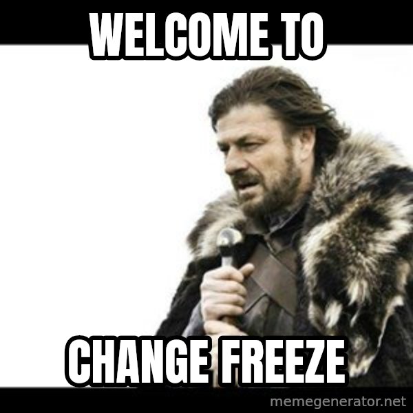 Winter is Coming meme: WELCOME TO / CHANGE FREEZE