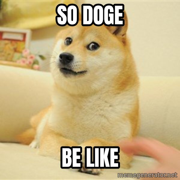 so doge meme: So Doge / Be Like